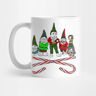 Gang of Gnomes with Candy Canes Mug